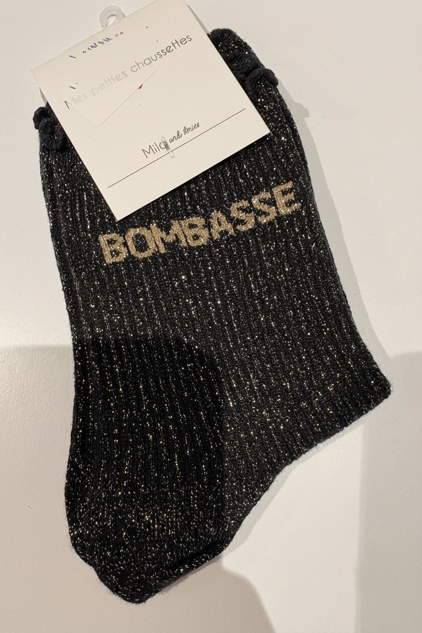 CHAUSSETTES NOIRES BOMBASSE