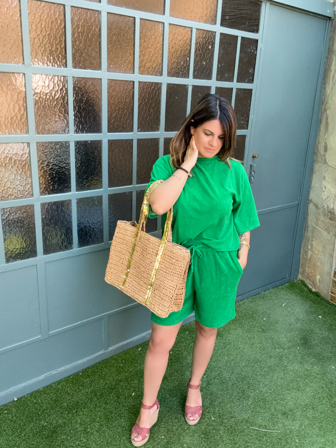 ENSEMBLE VERT ÉPONGE