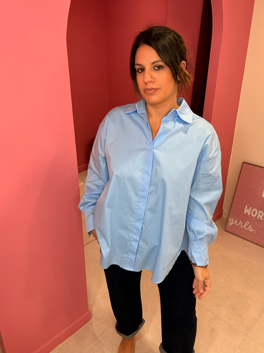 CHEMISE BLEU CIEL