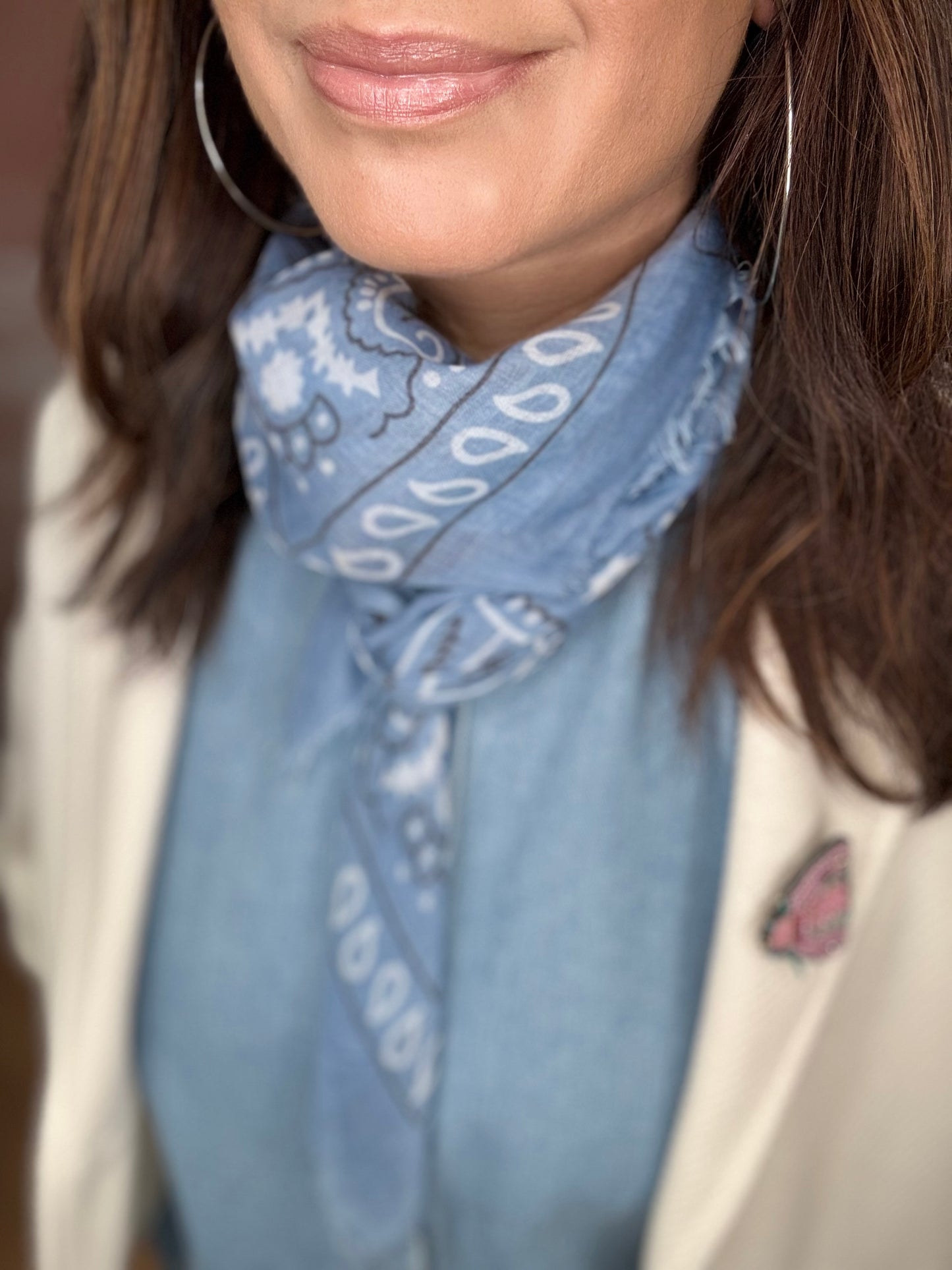 FOULARD BANDANA BLEU