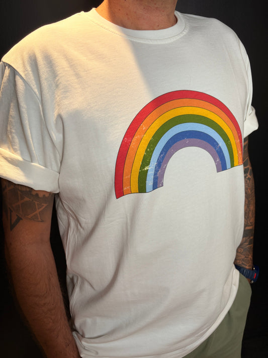 T-SHIRT RAINBOW BLANC HOMME