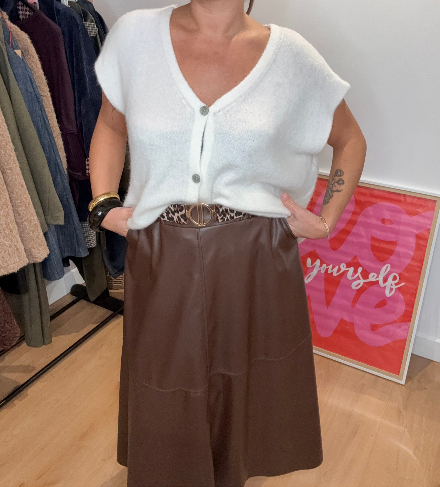 JUPE SUZANNE CHOCOLAT