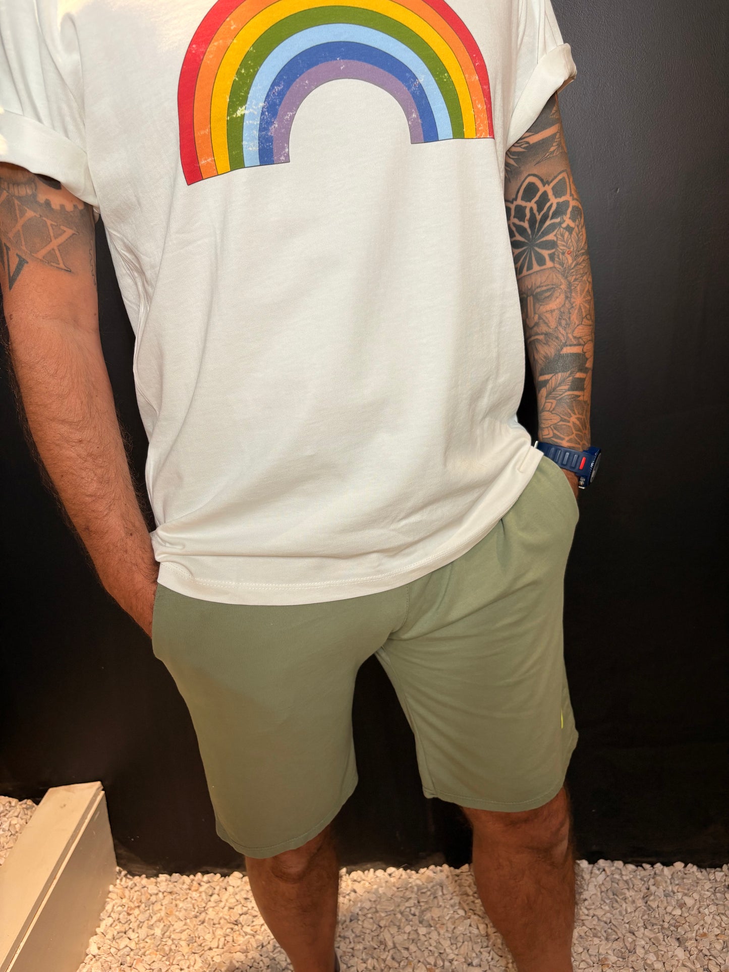 T-SHIRT RAINBOW BLANC HOMME