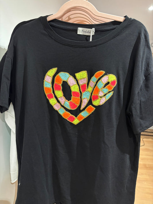 T-SHIRT NOIR LOVE