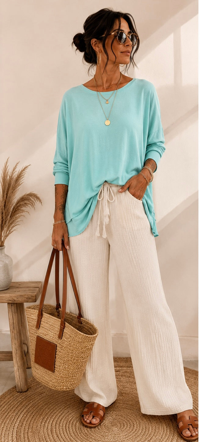 T-SHIRT THEO TURQUOISE