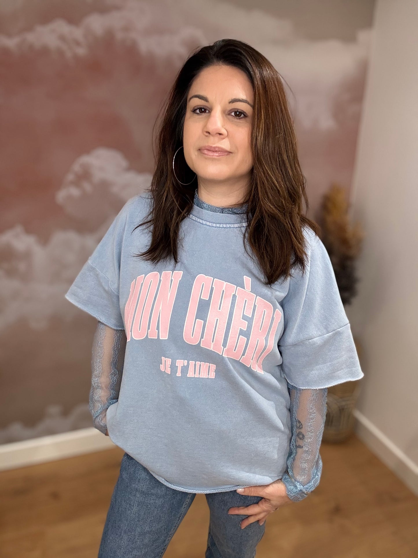 SWEAT MON CHÉRI BLEU