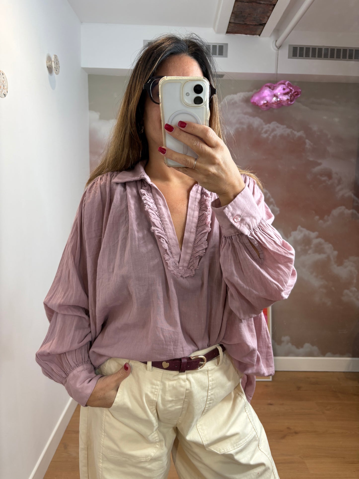 BLOUSE ROSE POUDRÉ