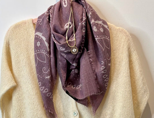 FOULARD BANDANA BORDEAUX