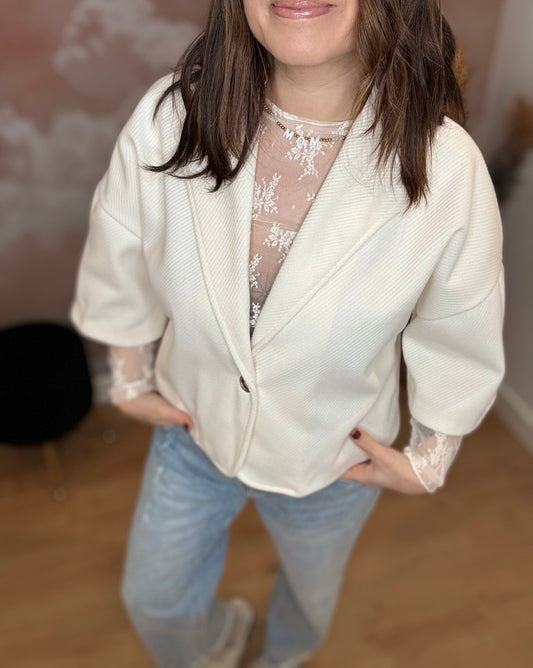 VESTE ÉCRU