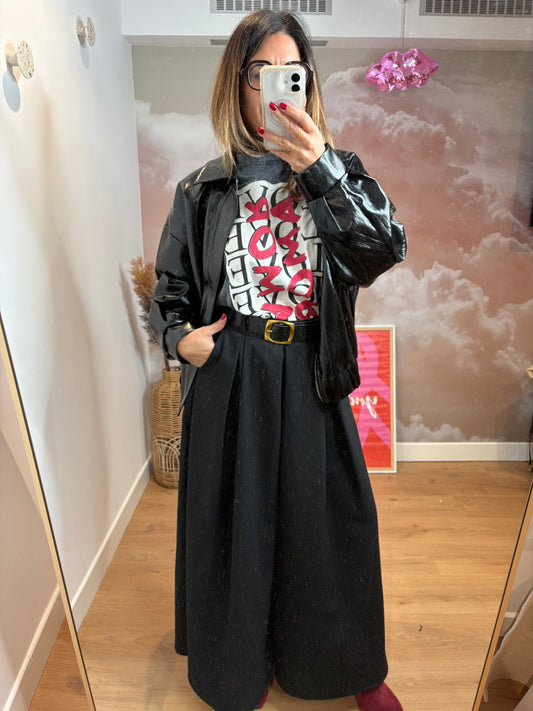 VESTE NOIRE SIMILI CUIR