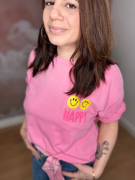 T-SHIRT HAPPY ROSE