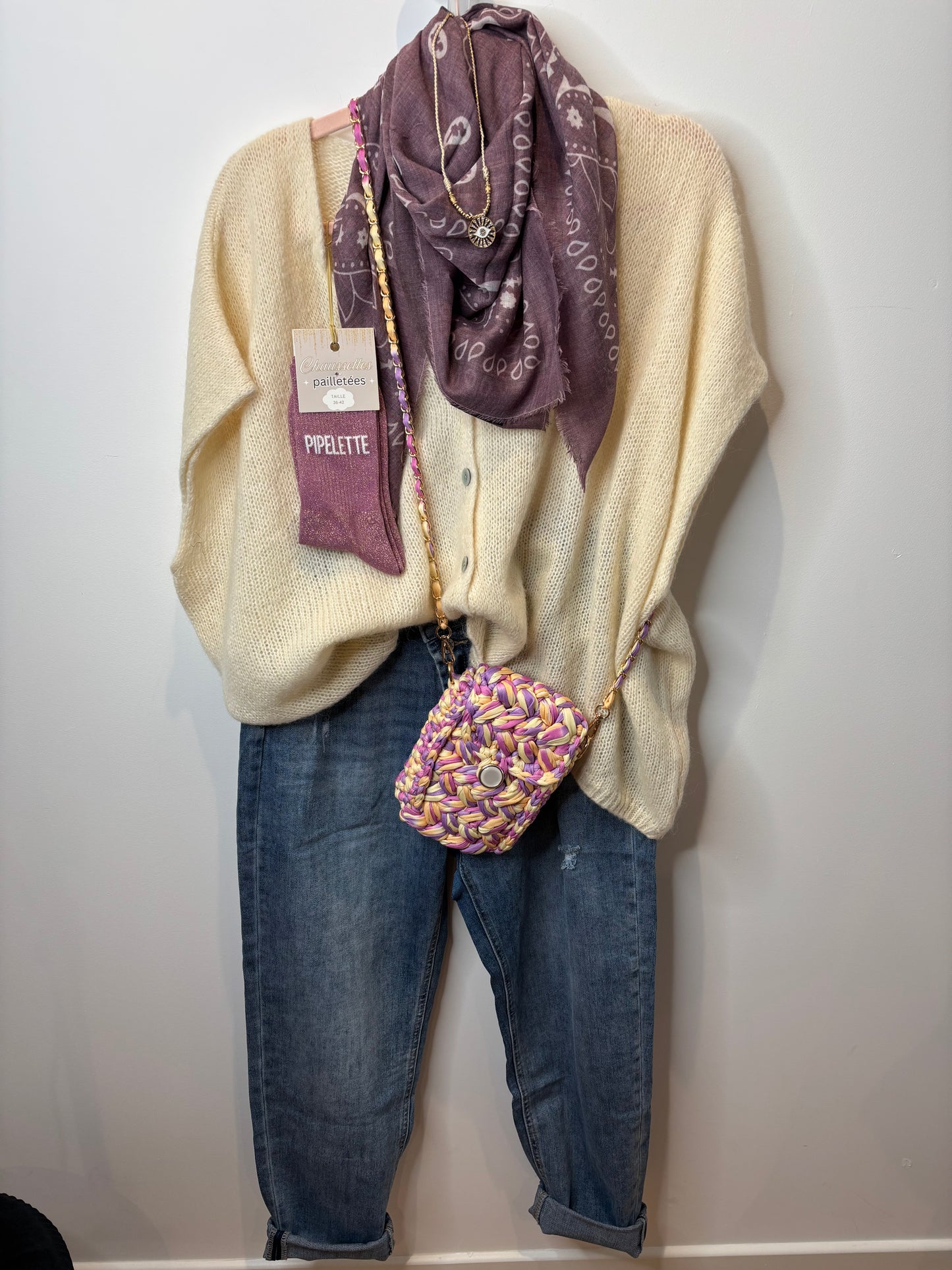 GILET ECRU