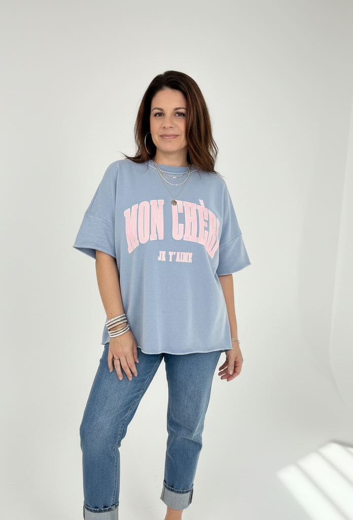 SWEAT MON CHÉRI BLEU