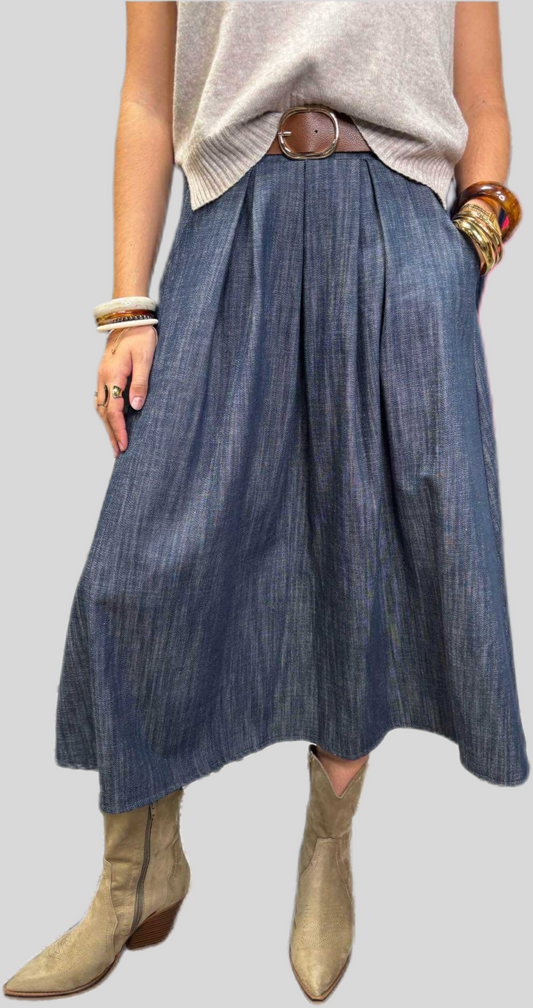 JUPE LONGUE EN JEAN