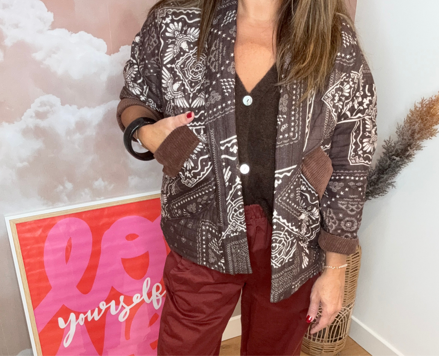 VESTE MATELASSEE CHOCOLAT