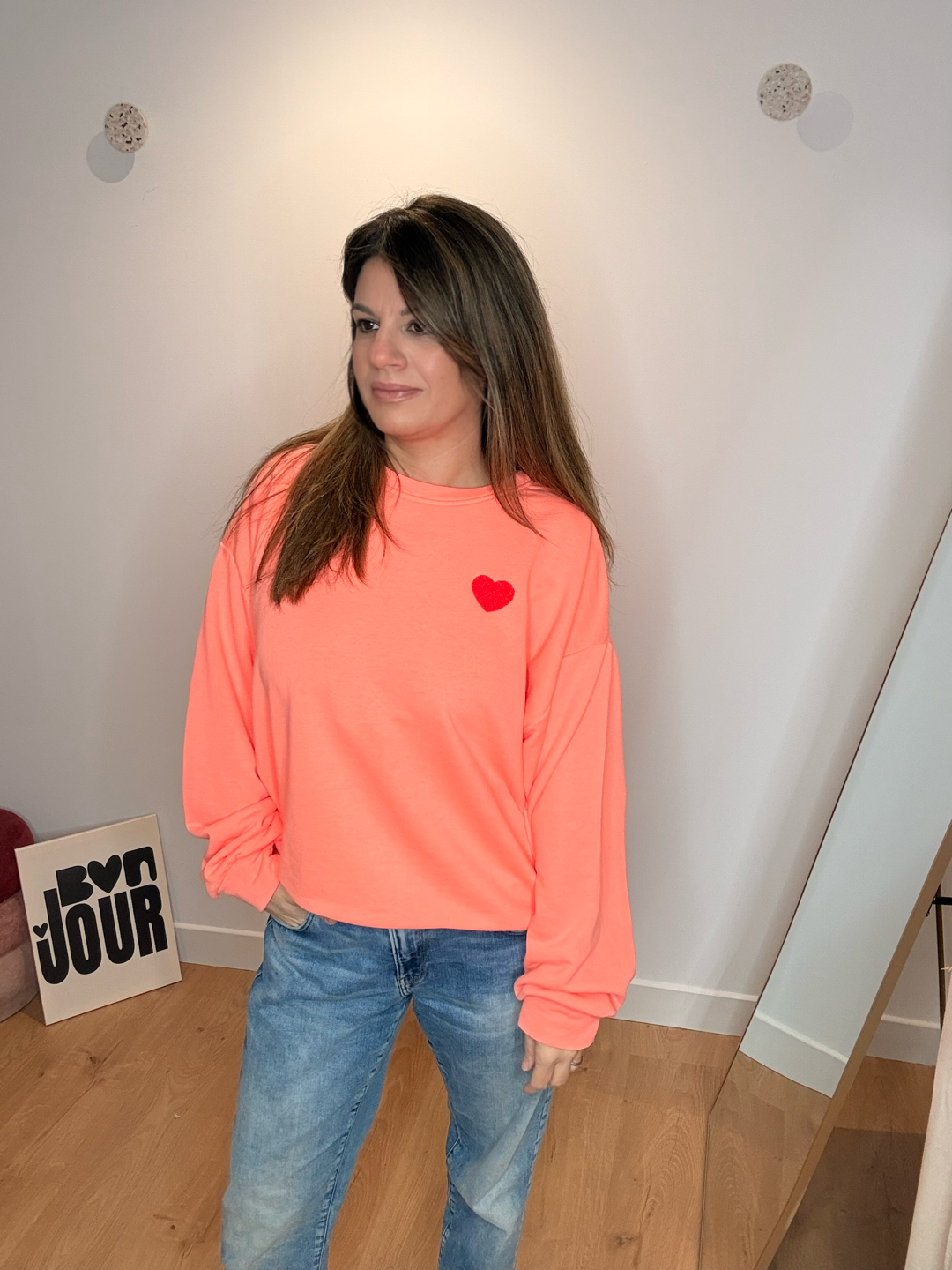 SWEAT BISOU CORAIL