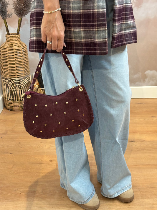 SAC CLOUTÉ BORDEAUX