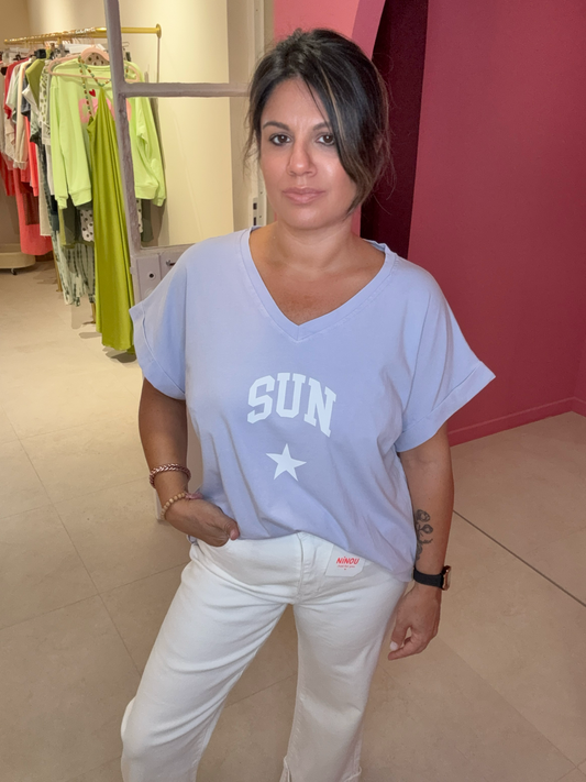 T-SHIRT LILAS SUN
