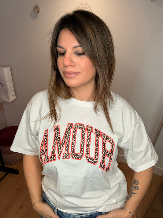 T-SHIRT AMOUR BLANC