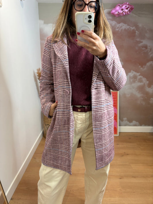 MANTEAU LAINE PRINCE DE GALLES