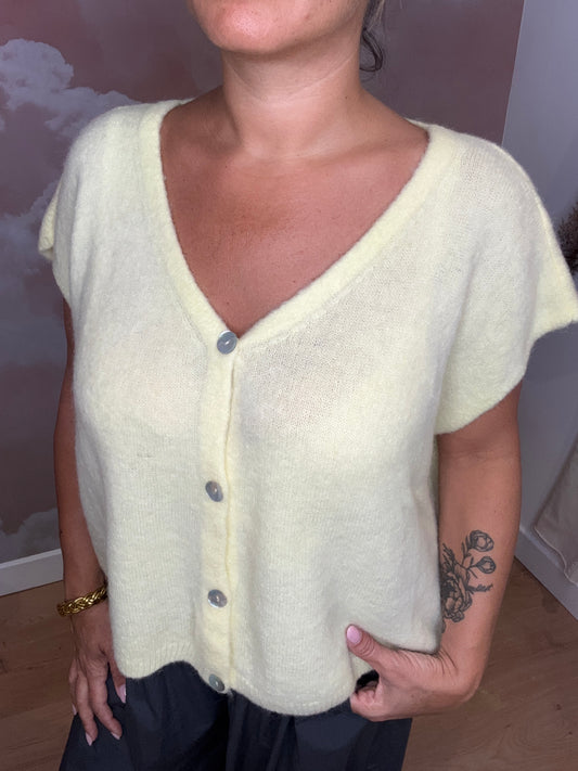 GILET BRIDGET JAUNE BEURRE