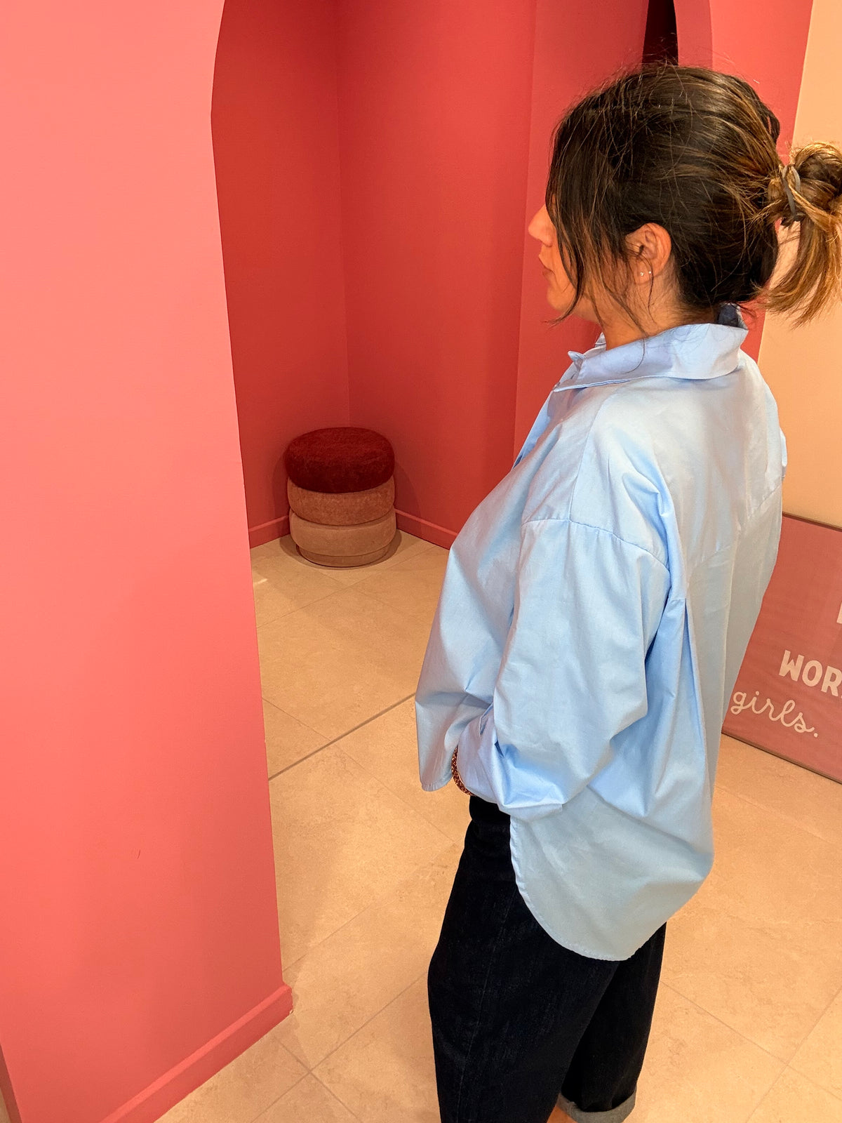CHEMISE BLEU CIEL