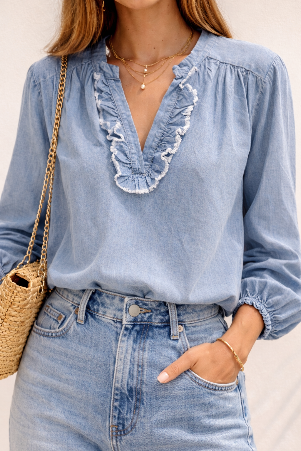 BLOUSE VOLANTS