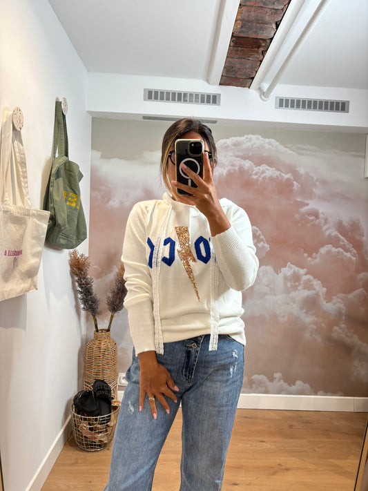 PULL ROCK BLANC