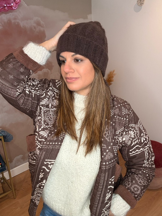 VESTE MATELASSEE CHOCOLAT