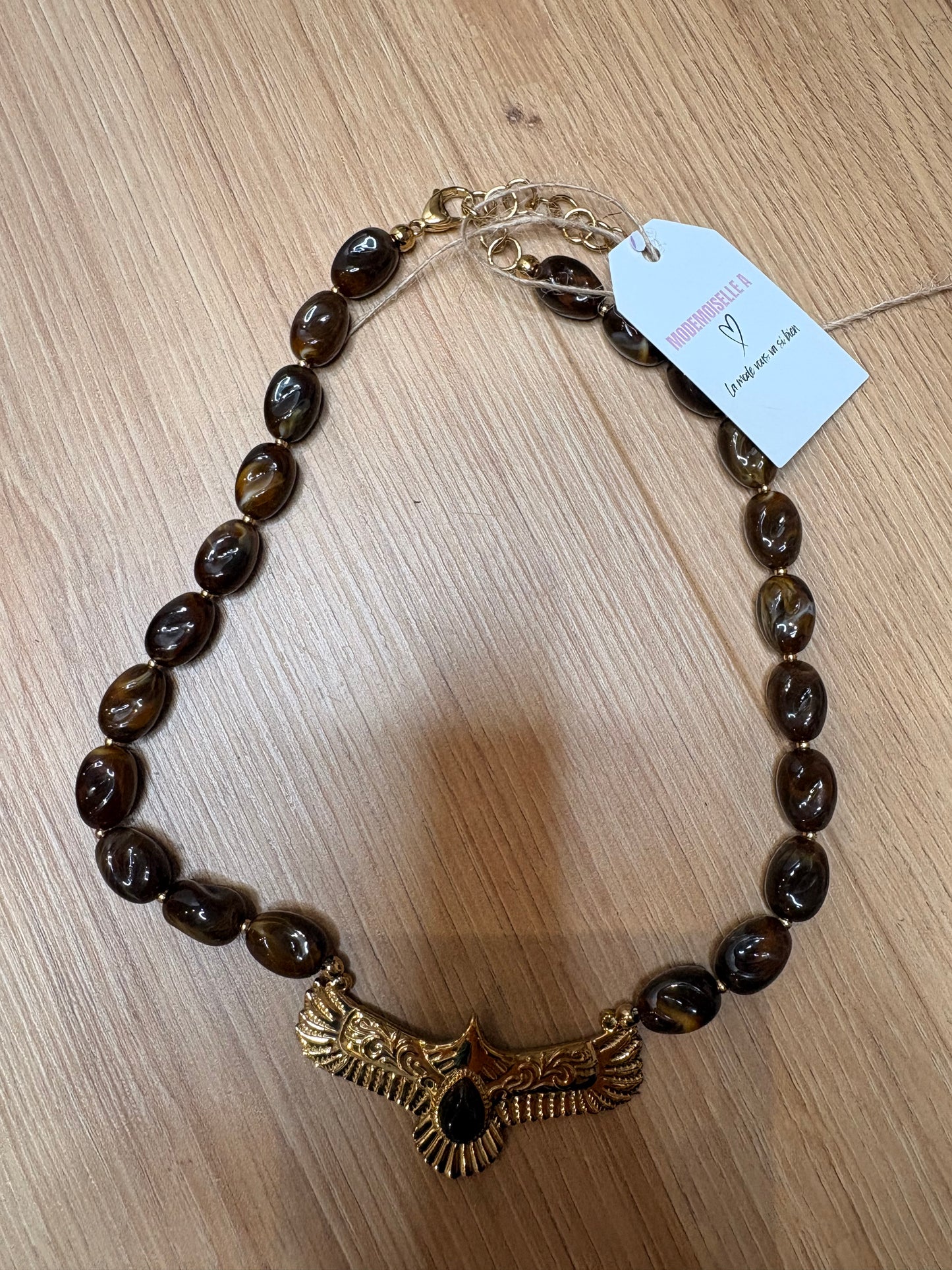 COLLIER AIGLE CHOCOLAT