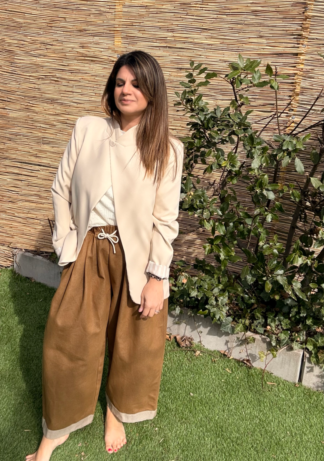 PANTALON CAMEL JOHANNA PARIS