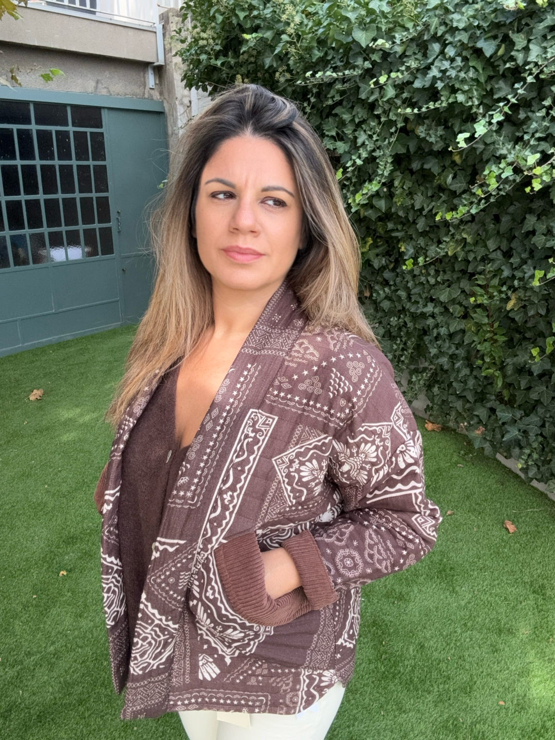 VESTE MATELASSEE CHOCOLAT