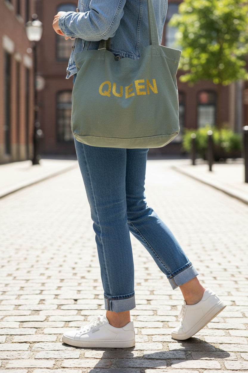 TOTE BAG QUEEN PAILLETÉ