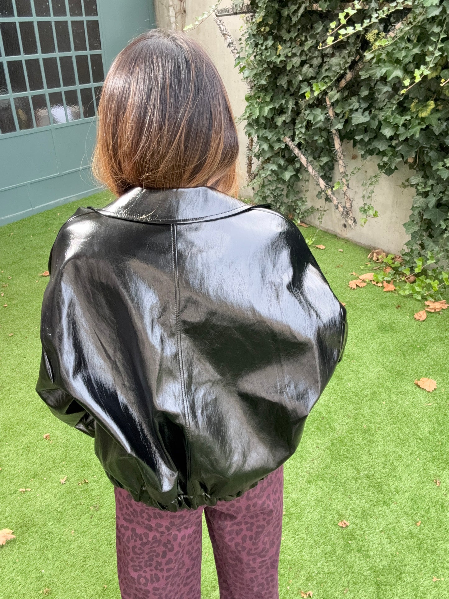 VESTE NOIRE SIMILI CUIR