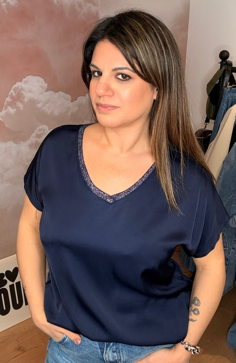 T-SHIRT BLEU MARINE