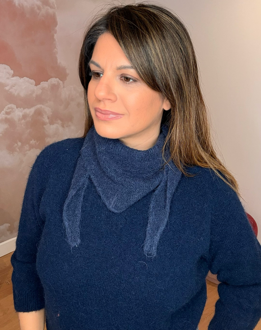 FOULARD BABY ALPAGA MARINE