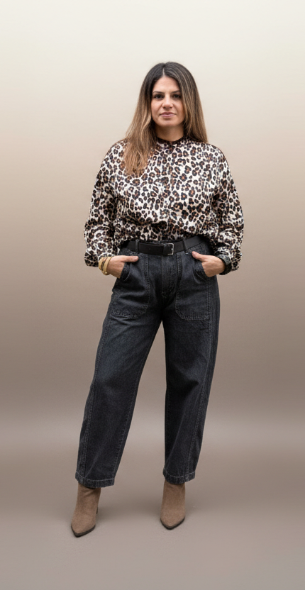 CHEMISE LIVIA LEOPARD