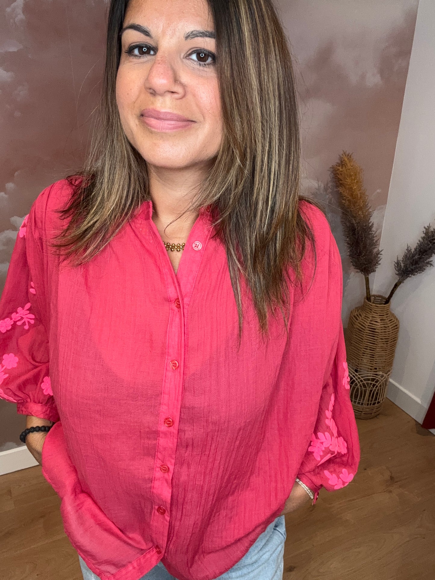 BLOUSE FRAMBOISE