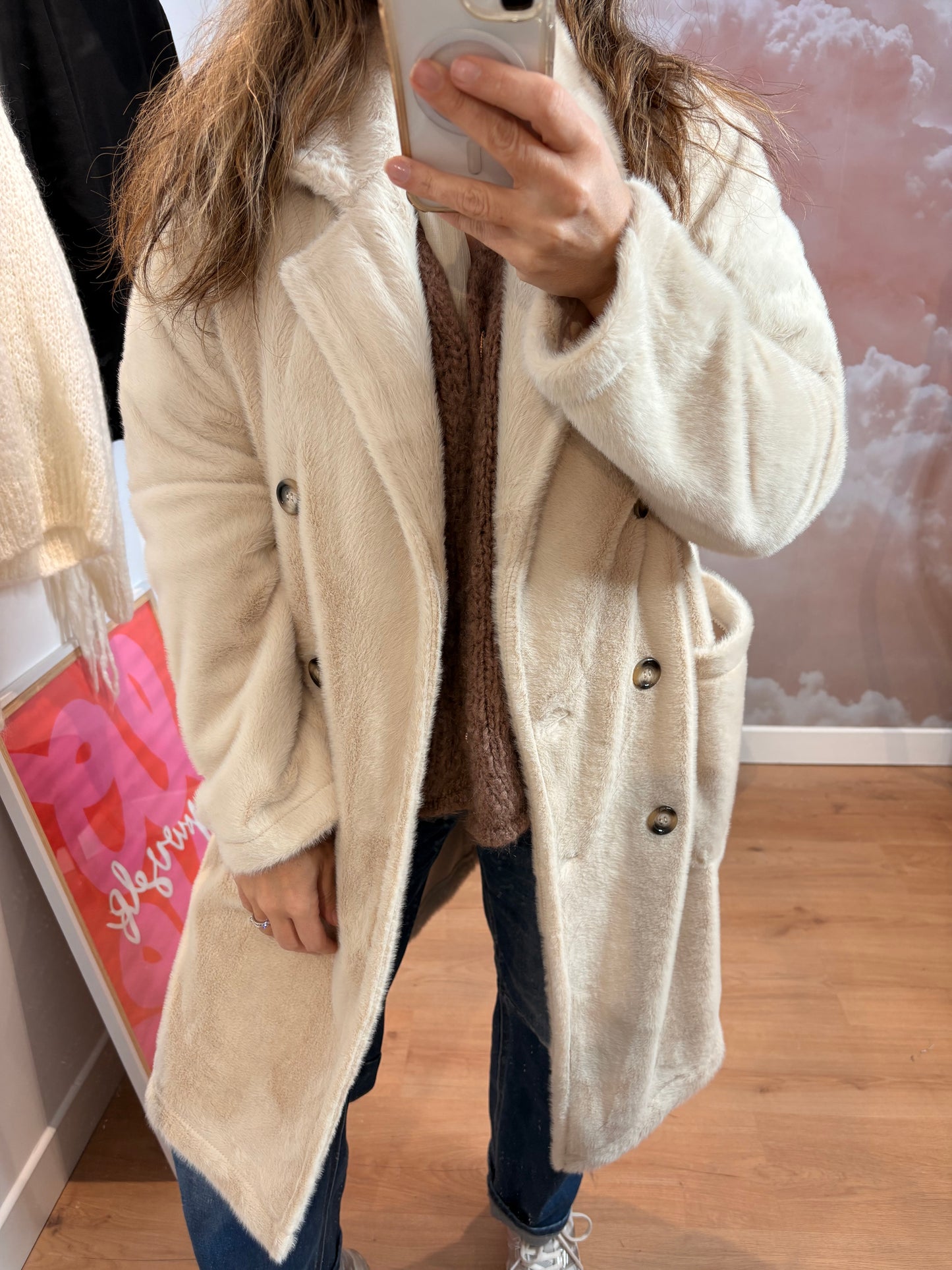 MANTEAU BETTY BEIGE