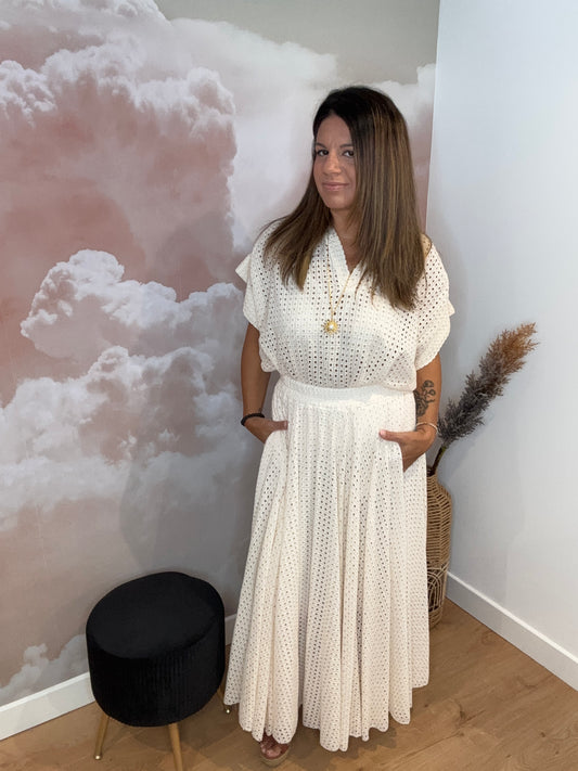 ENSEMBLE BRODERIE ANGLAISE