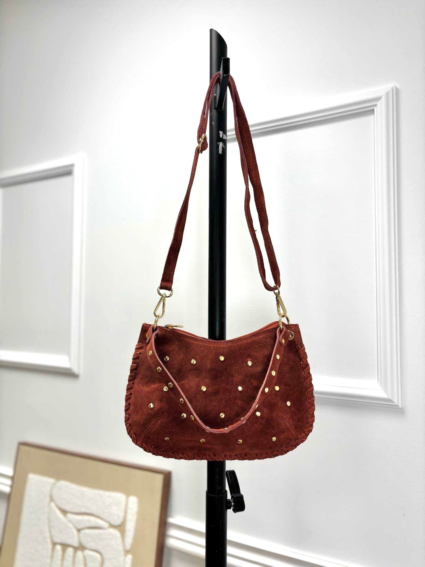 SAC CLOUTÉ BORDEAUX