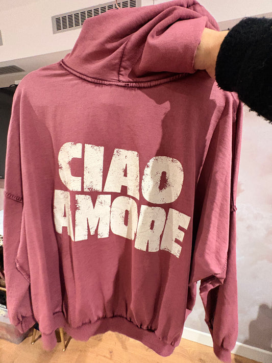 SWEAT À CAPUCHE CIAO AMORE