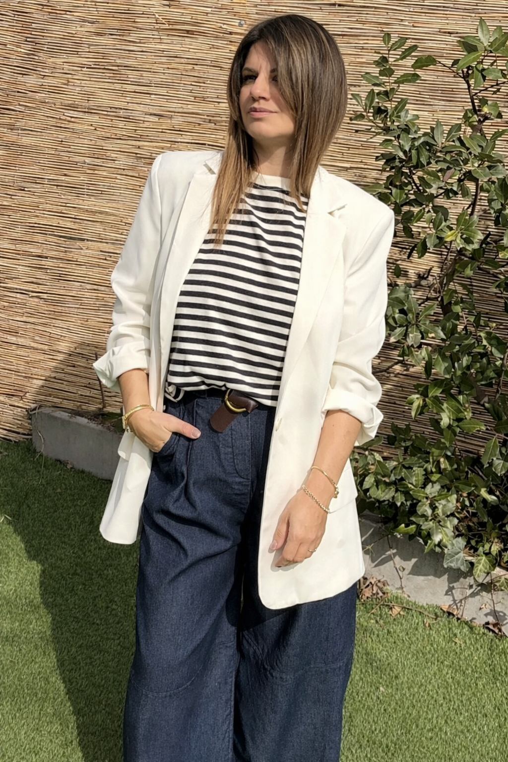 BLAZER ÉCRU OVERSIZE