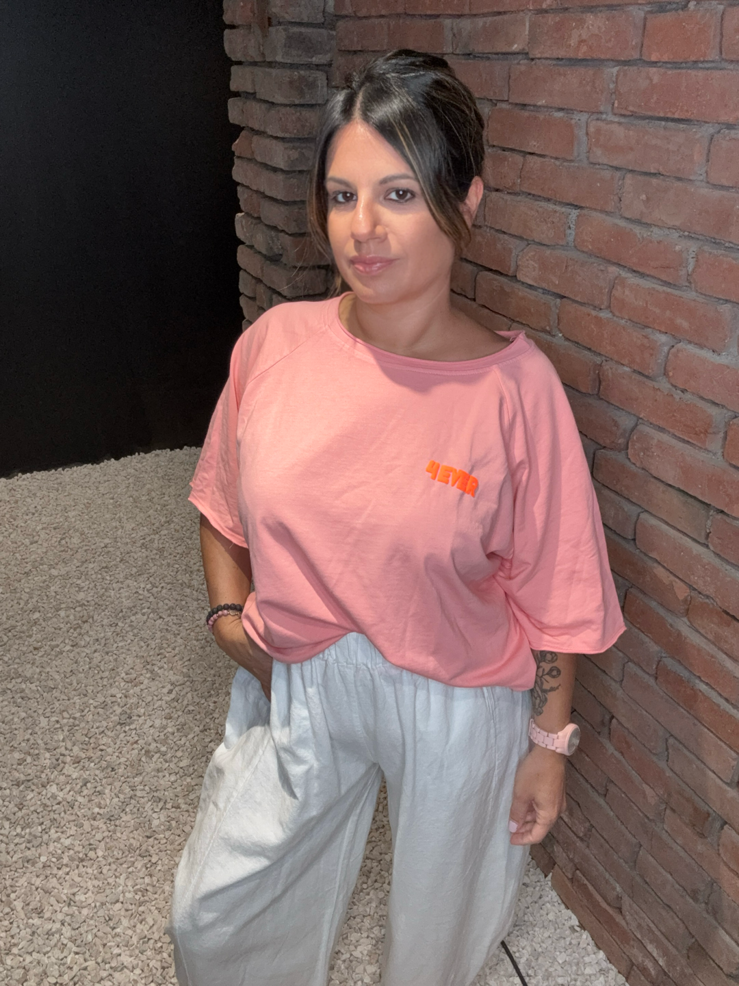 T-SHIRT 4EVER CORAIL FEMME