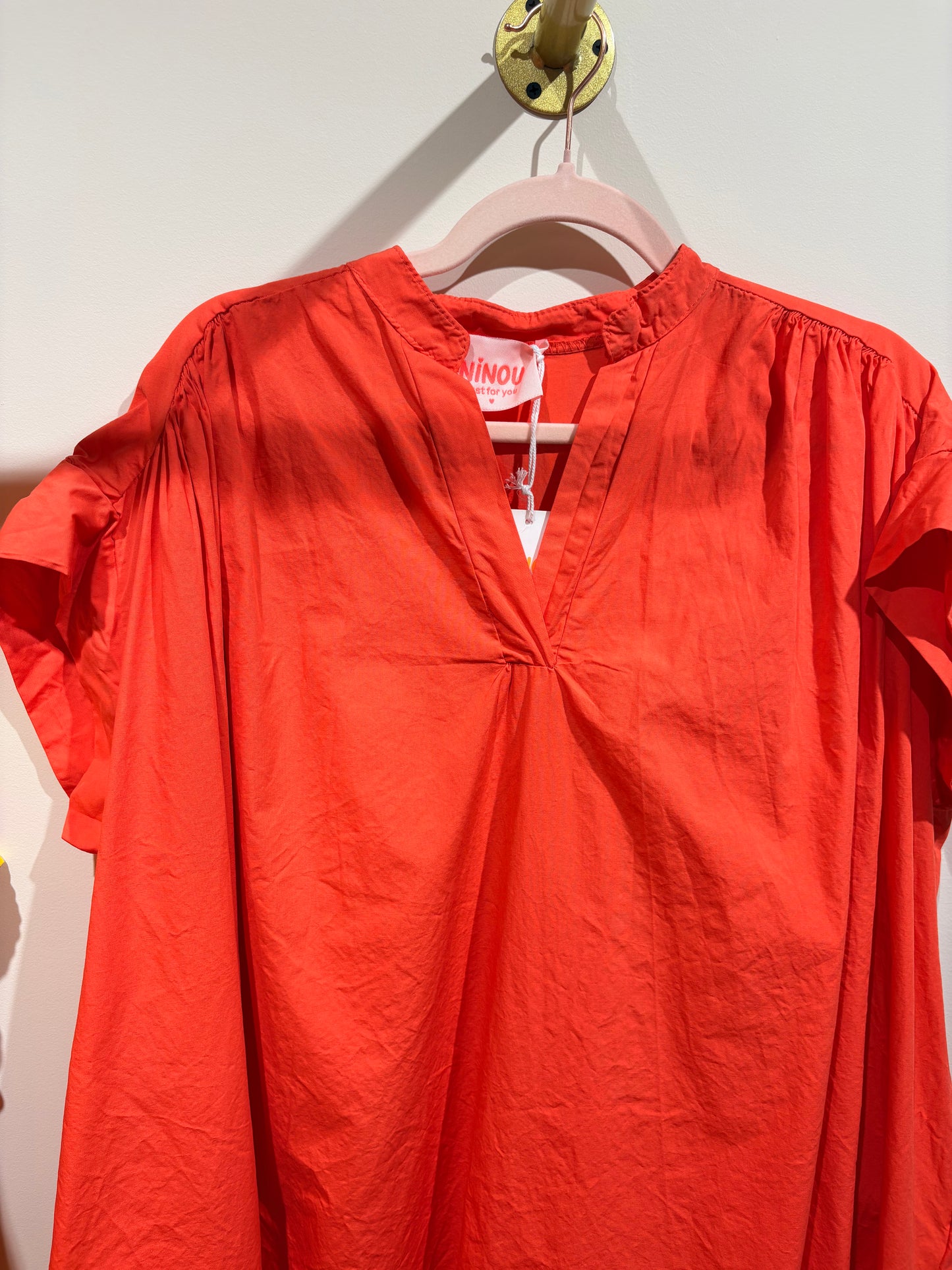 ROBE COTON ORANGE