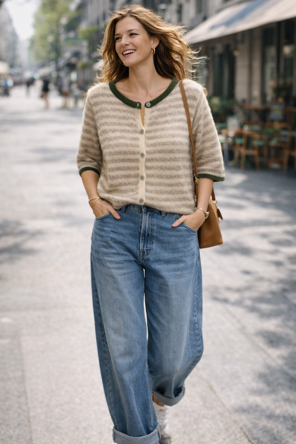 GILET SOSO KAKI JOHANNA PARIS