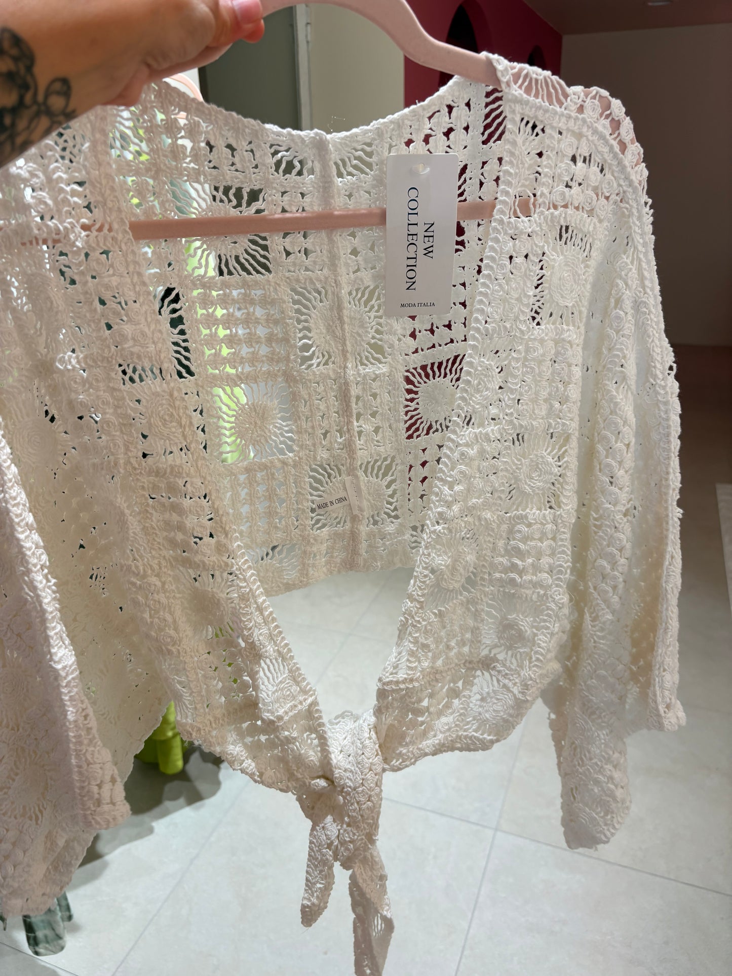 GILET DENTELLE