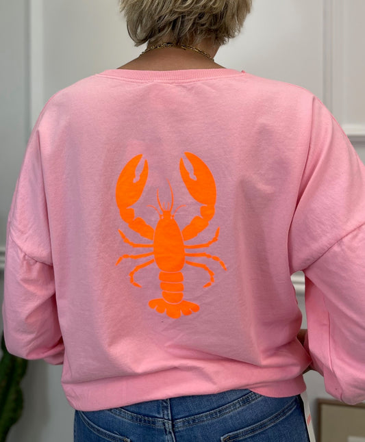 SWEAT LÉGER HOMARD ROSE