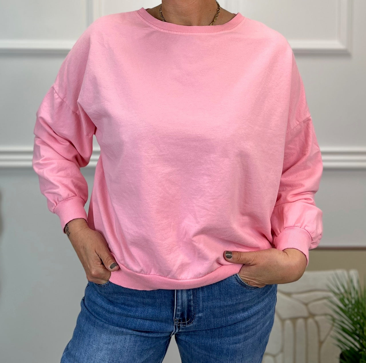 SWEAT LÉGER HOMARD ROSE