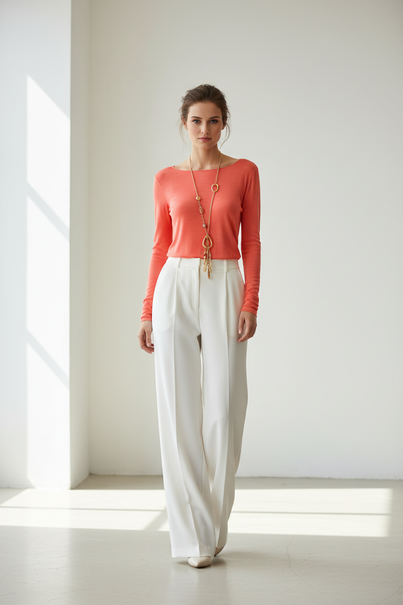 SOUS PULL CACHEMIRE CORAIL